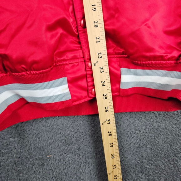 Vintage 90s University Las Vegas UNLV Rebels Satin Jacket Starter XL Made in USA - Picture 5 of 11